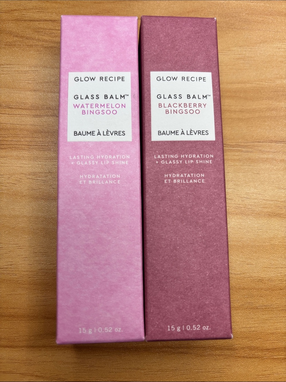 Glow recipe glass balms - watermelon and blackberry